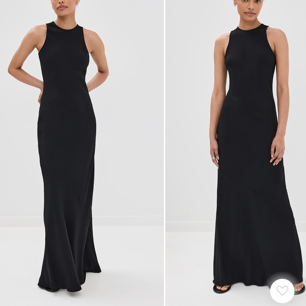 AMI Long Dress with Bias Cut size 34